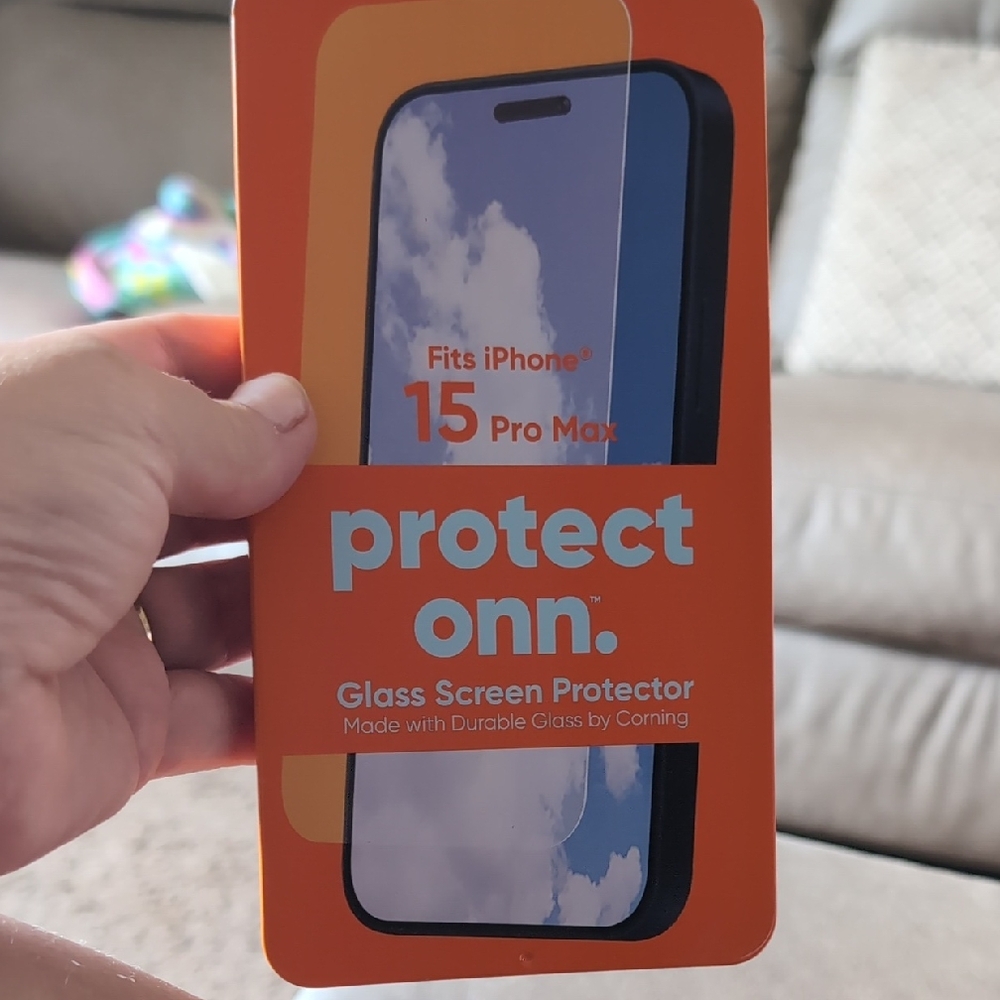 Onn  Screen Protector for iPhone 15 Pro Max
